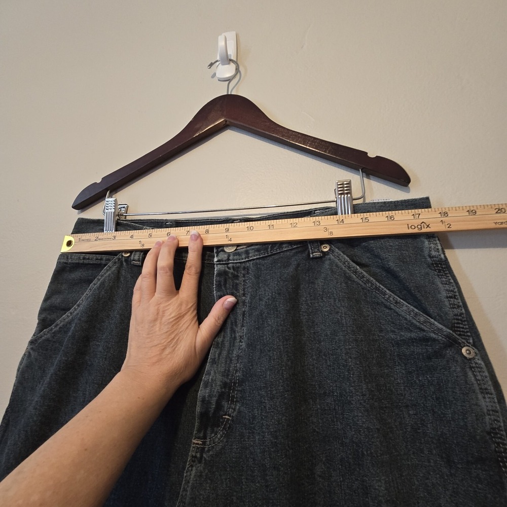Vtg Wrangler Jeans Mens 34x34 Baggy Carpenter Straight Cotton Streetwear Skater - Picture 6 of 16